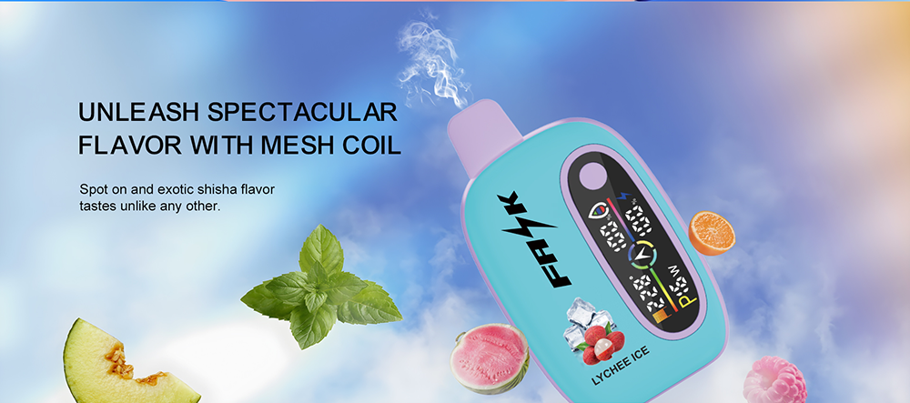 DE016 Texas TX USA 25000 Puffs Disposable Vape with LED display screen and adjustable airflow rechargeable