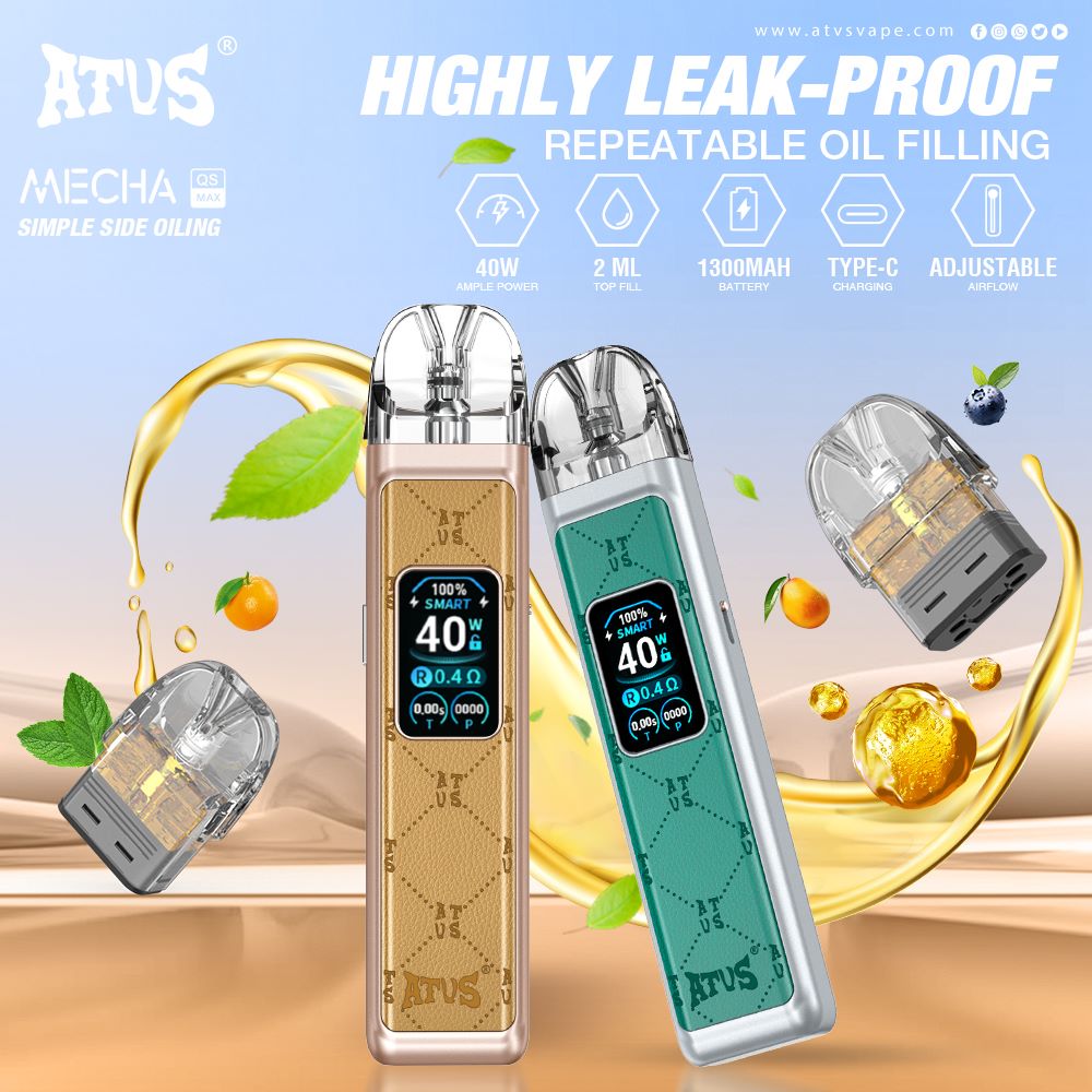 Refillable Pod Kit System Device Global Shipping Stock ATVS ATUS Vaper EU Germany Warehouse Vape Smoke Disposable Vape open pod vape