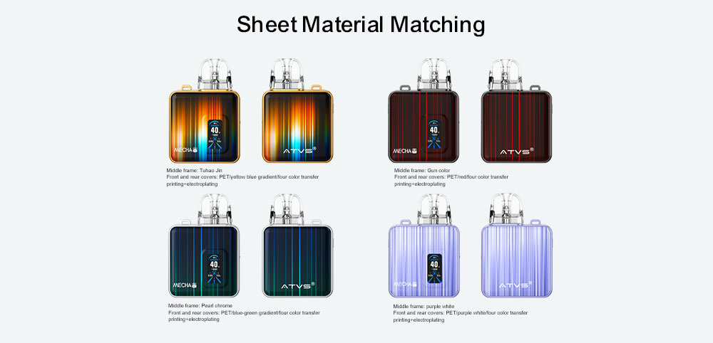 DE019 Texas TX USA USA Refillable Pod Kit System Device ATVS Vape