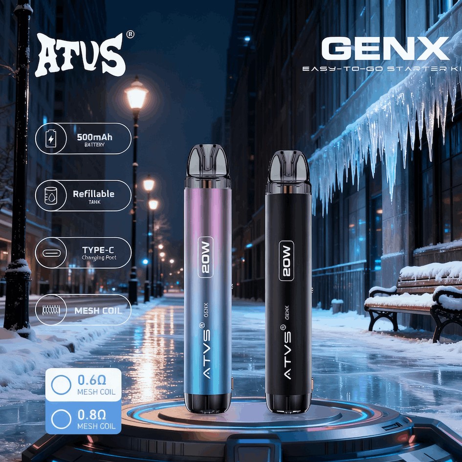 DE020 Texas TX USA Refillable Pod Kit System Device with Adjustable Airflow MTL RDL ATVS Vape