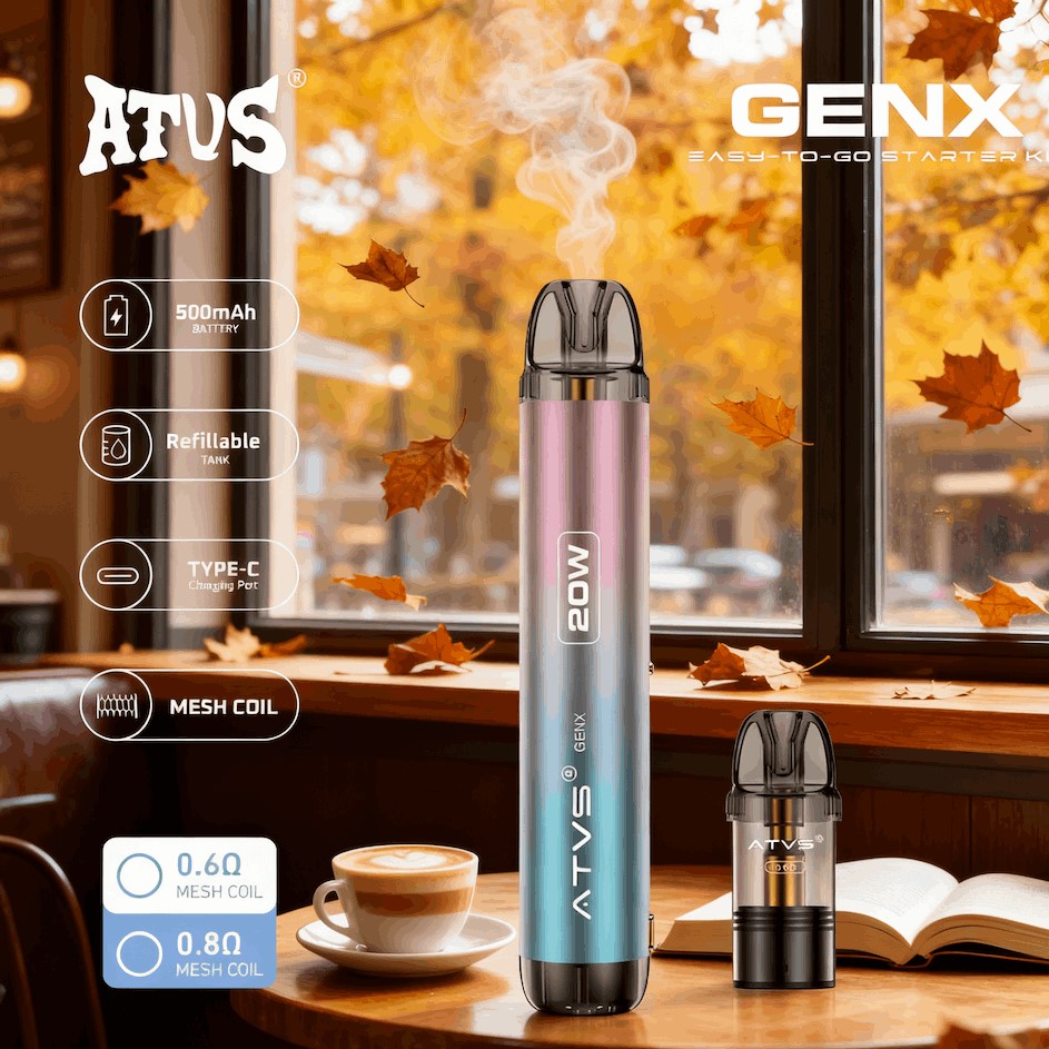 DE020 Texas TX USA Refillable Pod Kit System Device with Adjustable Airflow MTL RDL ATVS Vape