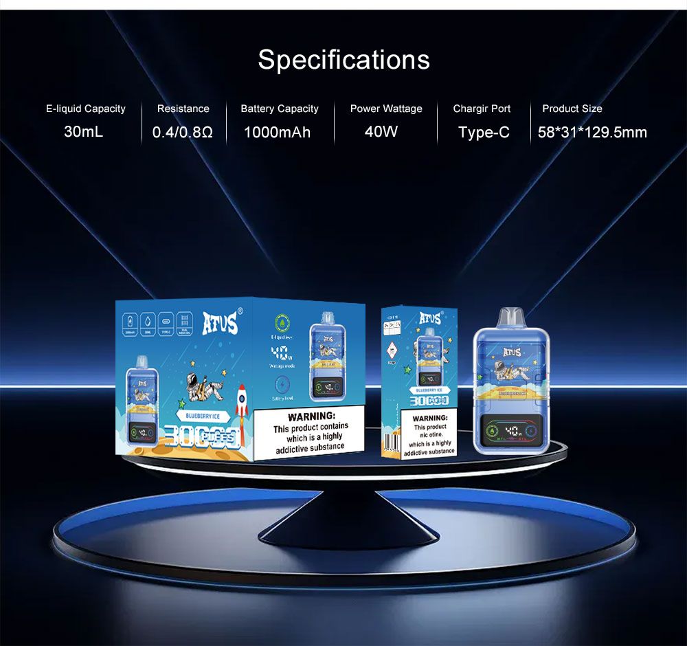 DE021 Texas TX USA 30000 Puffs Disposable Vape with LED display screen and adjustable airflow MTL DTL