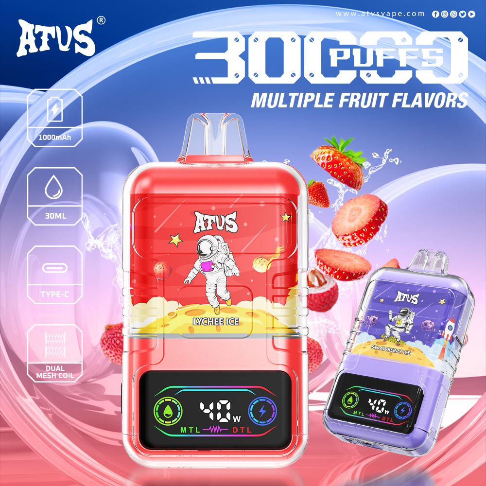 30000 Puffs Disposable Vape with LED display screen and adjustable airflow MTL DTL Premium Quality Dual mesh coil vape 20K 30K 40k Puffs  1000mAh Battery Capacity Type C Rechargeable E Cigarette vapes