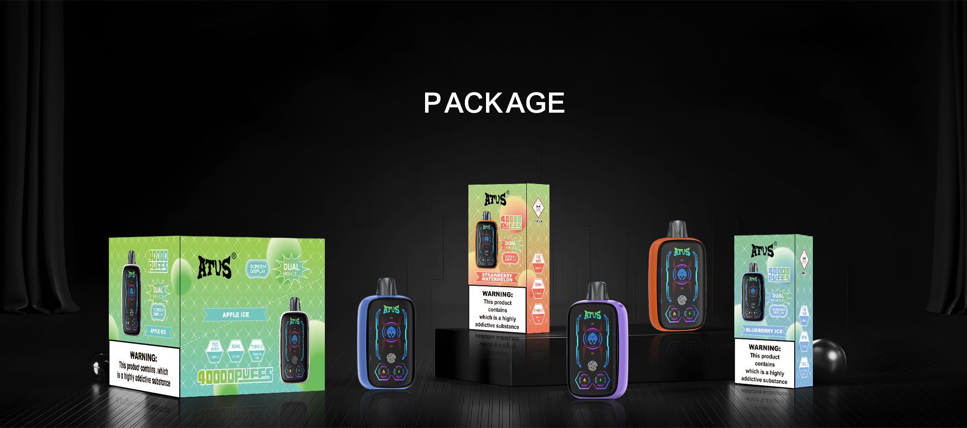 DE023 Texas TX USA 40000 Puffs Disposable Vape with Full screen rechargeable and adjustable airflow ATVS Vape
