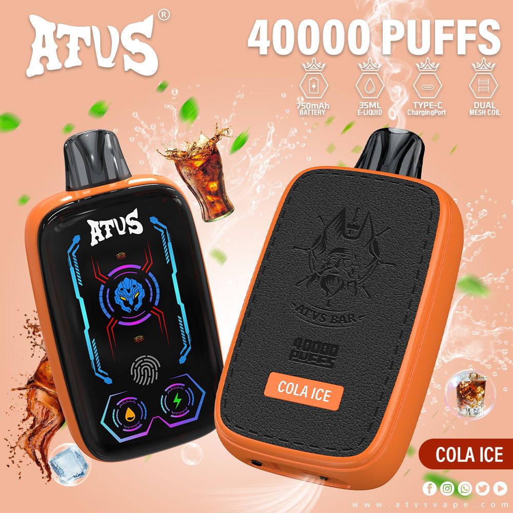 40000 Puffs Disposable Vape with Full screen rechargeable and adjustable airflow Sell hot Adjustable Airflow ATUS Bulk Orders wholesale vape