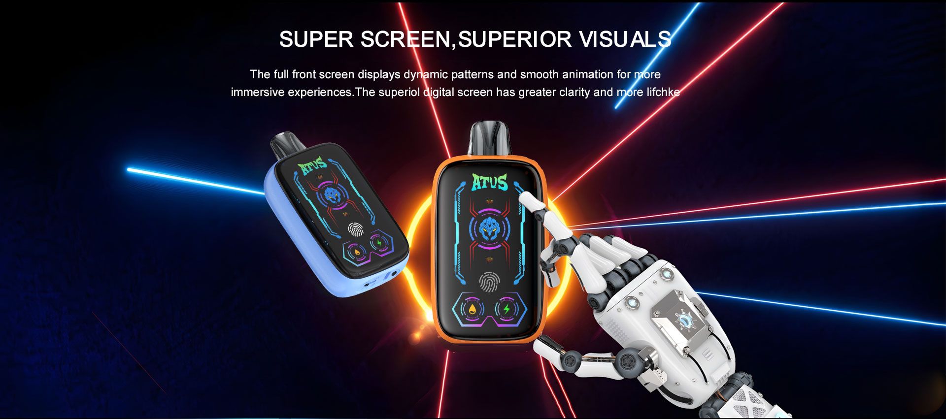 DE023 Texas TX USA 40000 Puffs Disposable Vape with Full screen rechargeable and adjustable airflow ATVS Vape