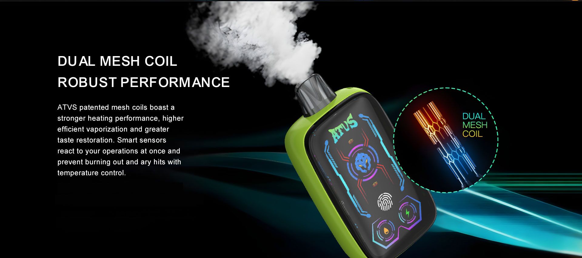 DE023 Texas TX USA 40000 Puffs Disposable Vape with Full screen rechargeable and adjustable airflow ATVS Vape